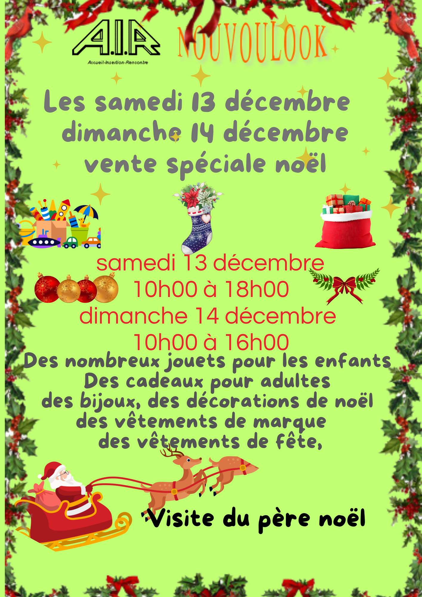 Vente de Noël !